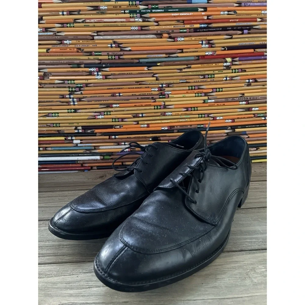 Cole Haan Black Oxford Shoes Leather Mens‎ Size 10M Formal Business